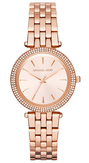Buy Shop Michael Kors Darci Rose Gold Dial Rose Gold Steel Strap Watch for Women - MK3431 USA Online