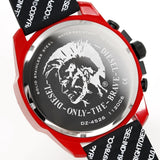 Buy Shop Diesel Mega Chief Chronograph Black Dial Red Rubber Strap Watch For Men - DZ4526 USA Online