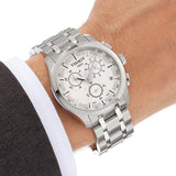 Buy Shop Tissot T Classic Couturier Chronograph White Dial Silver Steel Strap Watch For Men - T101.617.11.031.00 USA Online