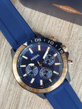 Buy Shop Fossil Bannon Multifunction Blue Dial Blue Silicone Strap Watch for Men - BQ2498 USA Online