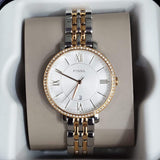 Buy Shop Fossil Jacqueline White Dial Two Tone Steel Strap Watch for Women - ES3634 USA Online