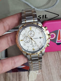 Buy Shop Fossil Dean Chronograph White Dial Silver Steel Strap Watch for Men - FS4795 USA Online