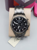 Buy Shop Fossil Forrester Chronograph Black Dial Grey Steel Strap Watch for Men - FS5606 USA Online
