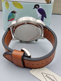 Buy Shop Fossil Bronson Chronograph Green Dial Brown Leather Strap Watch for Men - FS5738 USA Online