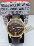 Buy Shop Fossil Neutra Chronograph Brown Dial Brown Leather Strap Watch for Men - FS5763 USA Online