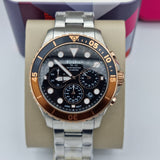 Buy Shop Fossil FB-03 Chronograph Black Dial Silver Steel Strap Watch for Men - FS5768 USA Online