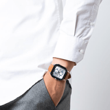 Buy Shop Fossil Inscription Multifunction Silver Dial Brown Leather Strap Watch for Men - BQ2658 USA Online