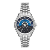 Buy Shop Michael Kors Lauryn Blue Dial Silver Steel Strap Watch for Women - MK3720 USA Online