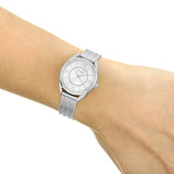 Buy Shop Guess Whisper Silver Dial Silver Mesh Bracelet Watch for Women - W1084L1 USA Online