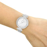 Buy Shop Guess Quartz Silver Dial Silver Mesh Bracelet Watch For Women - W1152L1 USA Online