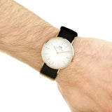 Buy Shop Daniel Wellington Classic Cornwall White Dial Black Nylon Strap Watch For Men - DW00100257 USA Online