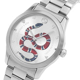 Buy Shop Gucci G Timeless Silver Dial Silver Steel Strap Watch For Women - YA1264076 USA Online