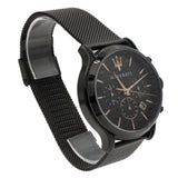 Buy Shop Maserati Epoca Chronograph Black Dial Black Mesh Strap Watch For Men - R8873618013 USA Online