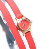 Buy Shop Marc Jacobs Blade Red Dial Red Leather Strap Watch for Women - MBM1343 USA Online