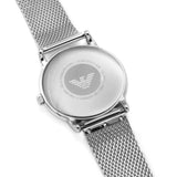 Buy Shop Emporio Armani Luigi Quartz Grey Dial Silver Mesh Bracelet Watch For Men - AR11069 USA Online