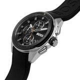 Hugo Boss Volane Grey Dial Black Silicone Strap Watch for Men - 1513953