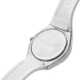 Buy Shop Guess Sparkling Silver Dial White Rubber Strap Watch For Women - GW0032L1 USA Online
