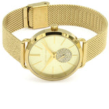 Buy Shop Michael Kors Portia Gold Dial Gold Mesh Bracelet Watch for Women - MK3844 USA Online