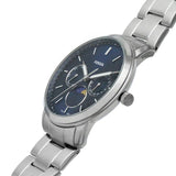 Buy Shop Fossil Neutra Minimalist Moonphase Blue Dial Silver Steel Strap Watch for Men - FS5907 USA Online