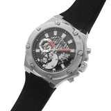 Buy Shop Guess Third Grear Multi Function Black Dial Black Rubber Strap Watch for Men- GW0334G1 USA Online