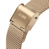 Buy Shop Guess Tapestry Diamonds Rose Gold Dial Rose Gold Mesh Bracelet Watch for Women - GW0354L3 USA Online
