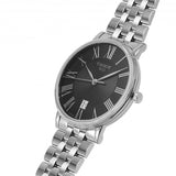Buy Shop Tissot Carson Premium Black Dial Silver Steel Strap Watch For Men - T122.410.11.053.00 USA Online