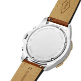 Buy Shop Fossil Garrett Chronograph Blue Dial Brown Leather Strap Watch for Men - FS5625 USA Online