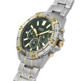Buy Shop Fossil Garrett Chronograph Green Dial Two Tone Steel Strap Watch for Men - FS5622 USA Online