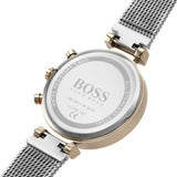 Hugo Boss Flawless Silver Dial Silver Mesh Bracelet Watch for Women -1502551