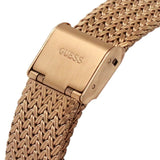 Buy Shop Guess Soiree Diamonds Rose Gold Dial Rose Gold Mesh Bracelet Watch for Women - GW0402L3 USA Online