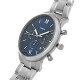 Buy Shop Fossil Neutra Chronograph Blue Dial Silver Steel Strap Watch for Men - FS5792 USA Online