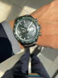 Buy Shop Tag Heuer Carrera Chronograph 44mm Green Dial Silver Steel Strap Watch for Men - CBN2A1N.BA0643 USA Online