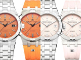 Maurice Lacroix Aikon Limited Edition Automatic Date Orange Dial Silver Steel Strap Watch For Men - AI6008-SS00F-530-1