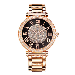 Buy Shop Michael Kors Catlin Black Dial Rose Gold Steel Strap Watch for Women - MK3339 USA Online