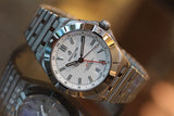 Buy Shop Breitling Chronomat GMT 40 White Dial Silver Steel Strap Watch for Men - A32398101A1A1 USA Online