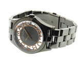 Buy Shop Marc Jacobs Henry Skeleton Black Dial Black Steel Strap Watch for Women - MBM3254 USA Online