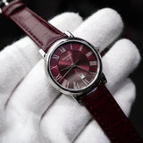 Buy Shop Tissot Carson Premium Lady Maroon Dial Maroon Leather Strap Watch For Women - T122.210.16.373.00 USA Online