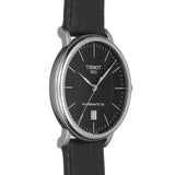 Buy Shop Tissot Carson Premium Powermatic 80 Black Dial Black Leather Strap Watch For Men - T122.407.16.051.00 USA Online
