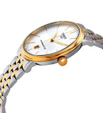 Buy Shop Tissot Carson Premium Powermatic 80 White Dial Two Tone Steel Strap Watch For Men - T122.407.22.031.00 USA Online
