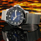 Buy Shop Tissot Seastar 1000 Powermatic 80 Blue Dial SIlver Mesh Bracelet Watch For Men - T120.407.11.041.02 USA Online