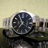 Buy Shop Tissot Gentleman Powermatic 80 Silicium Black Dial Silver Steel Strap Watch For Men - T127.407.11.051.00 USA Online
