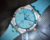 Maurice Lacroix Aikon Automatic Sky Blue Dial Silver Steel Strap Watch For Men - AI6008-SS00F-431-C