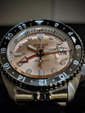 Buy Shop Seiko 5 Sports GMT Thong Sia Limited Edition Brown Dial Silver Steel Strap Watch for Men - SSK043K1 USA Online