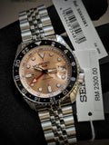 Buy Shop Seiko 5 Sports GMT Thong Sia Limited Edition Brown Dial Silver Steel Strap Watch for Men - SSK043K1 USA Online