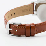 Buy Shop Fossil Jacqueline White Dial Brown Leather Strap Watch for Women - ES3842 USA Online