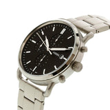 Buy Shop Fossil The Commuter Black Dial Silver Steel Strap Watch for Men - FS5399 USA Online
