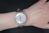 Buy Shop Michael Kors Caitlin Quartz Silver Dial Gray Leather Strap Watch For Women - MK2377 USA Online