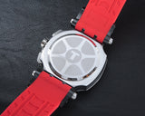 Buy Shop Tissot T Race Chronograph Black Dial Red Silicone Strap Watch For Men - T115.417.27.051.00 USA Online