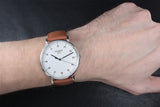 Buy Shop Tissot T Classic Everytime Large White Dial Brown Leather Strap Watch For Men - T109.610.16.037.00 USA Online