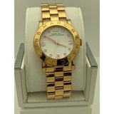 Buy Shop Marc Jacobs Amy White Dial Gold Steel Strap Watch for Women - MBM3182 USA Online